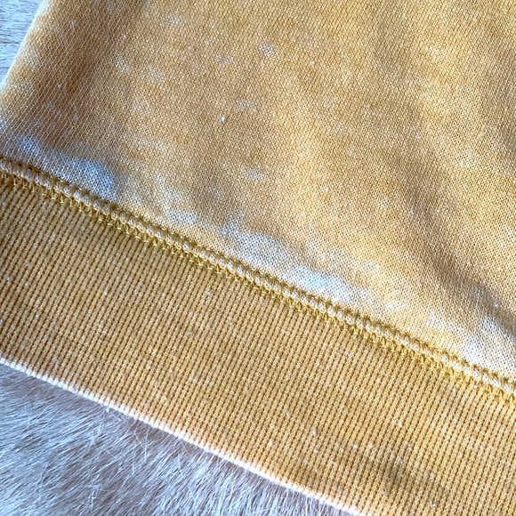 PARK CITY Wasatch Mountains UTAH Mustard Yellow Pullover DISTRESSED Sweatshirt - Picture 5 of 13